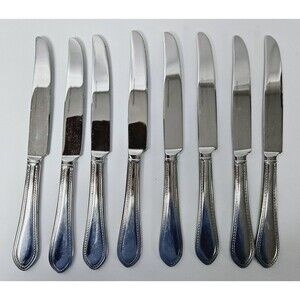 8 - Reed & Barton TRADITION TANGLEWOOD Glossy Stainless Flatware DINNER KNIVES